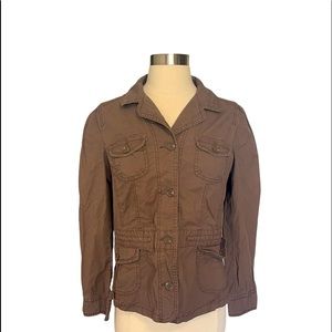 At. John’s Bay Blazer Size Petite Medium Brown in Color